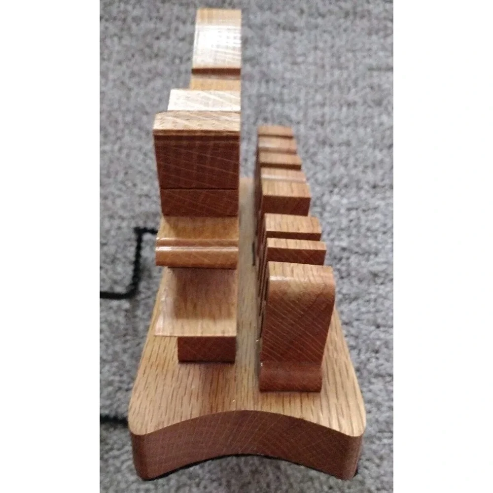 Wood Carved Laser Cut Air Force Jet  Shelf Sitter Desk Plaque Military USA